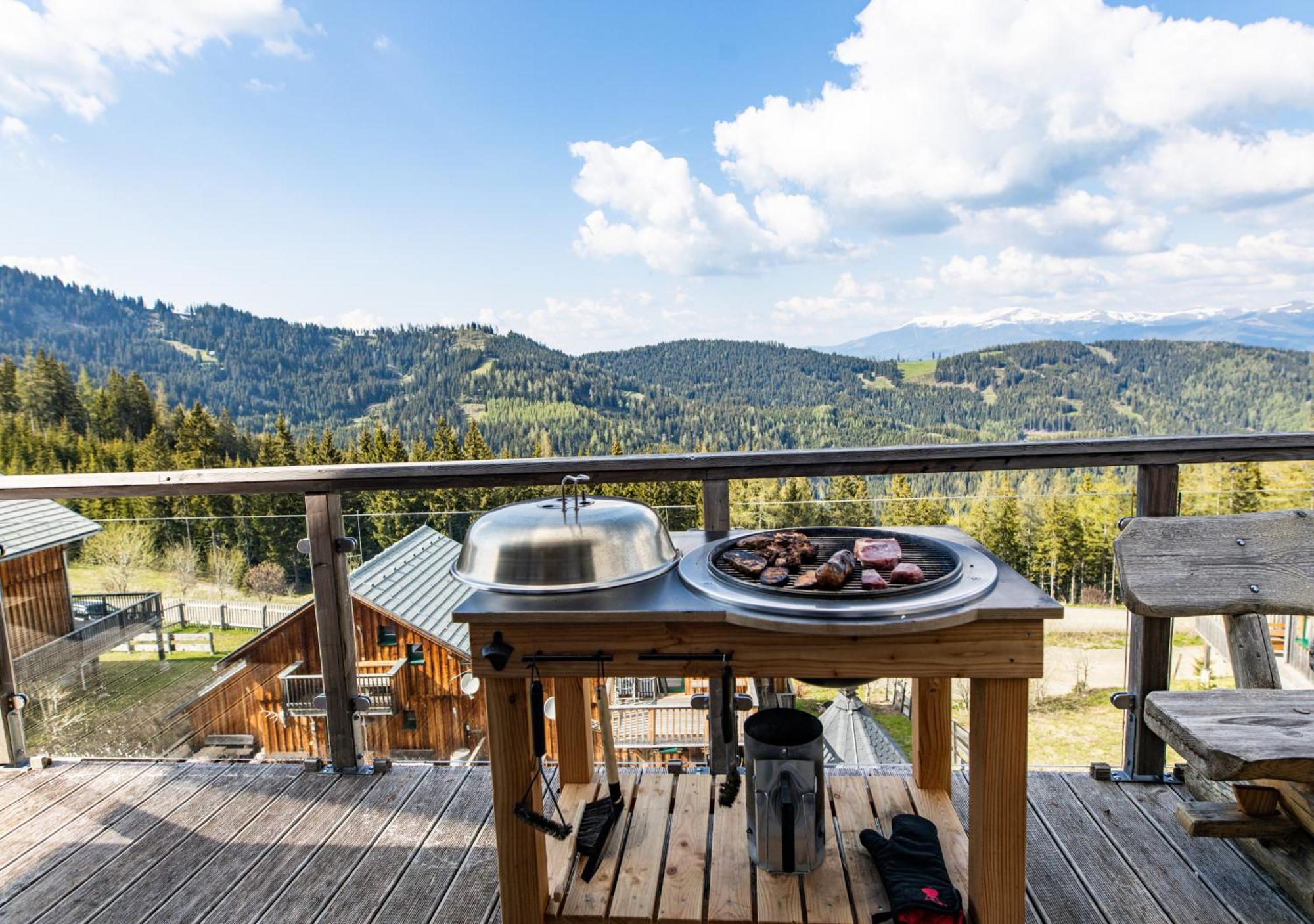 1A Chalet "Wolke" Wandern, Grillen, Wellness Im Traumhaus Wolfsberg Exterior foto