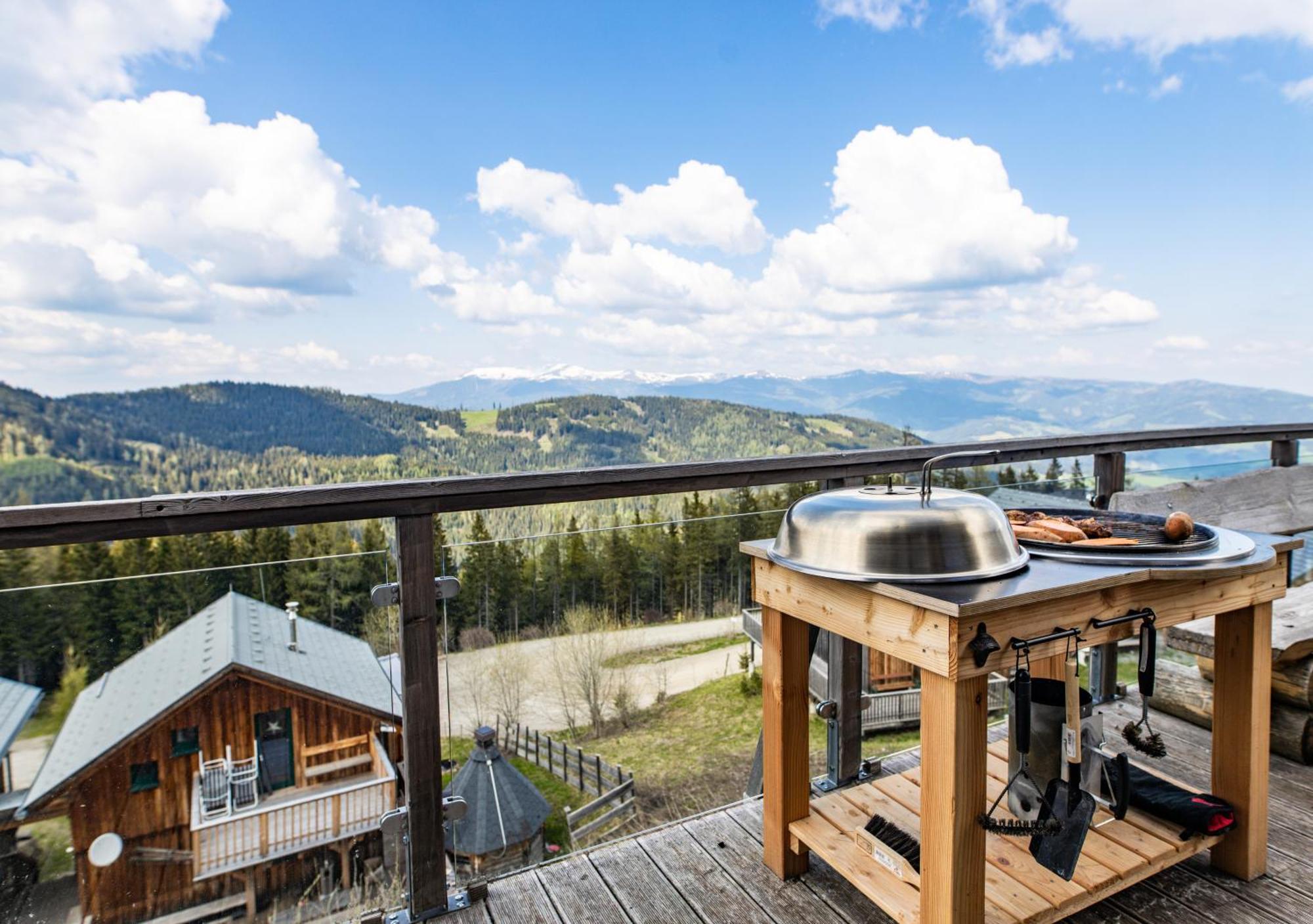 1A Chalet "Wolke" Wandern, Grillen, Wellness Im Traumhaus Wolfsberg Exterior foto