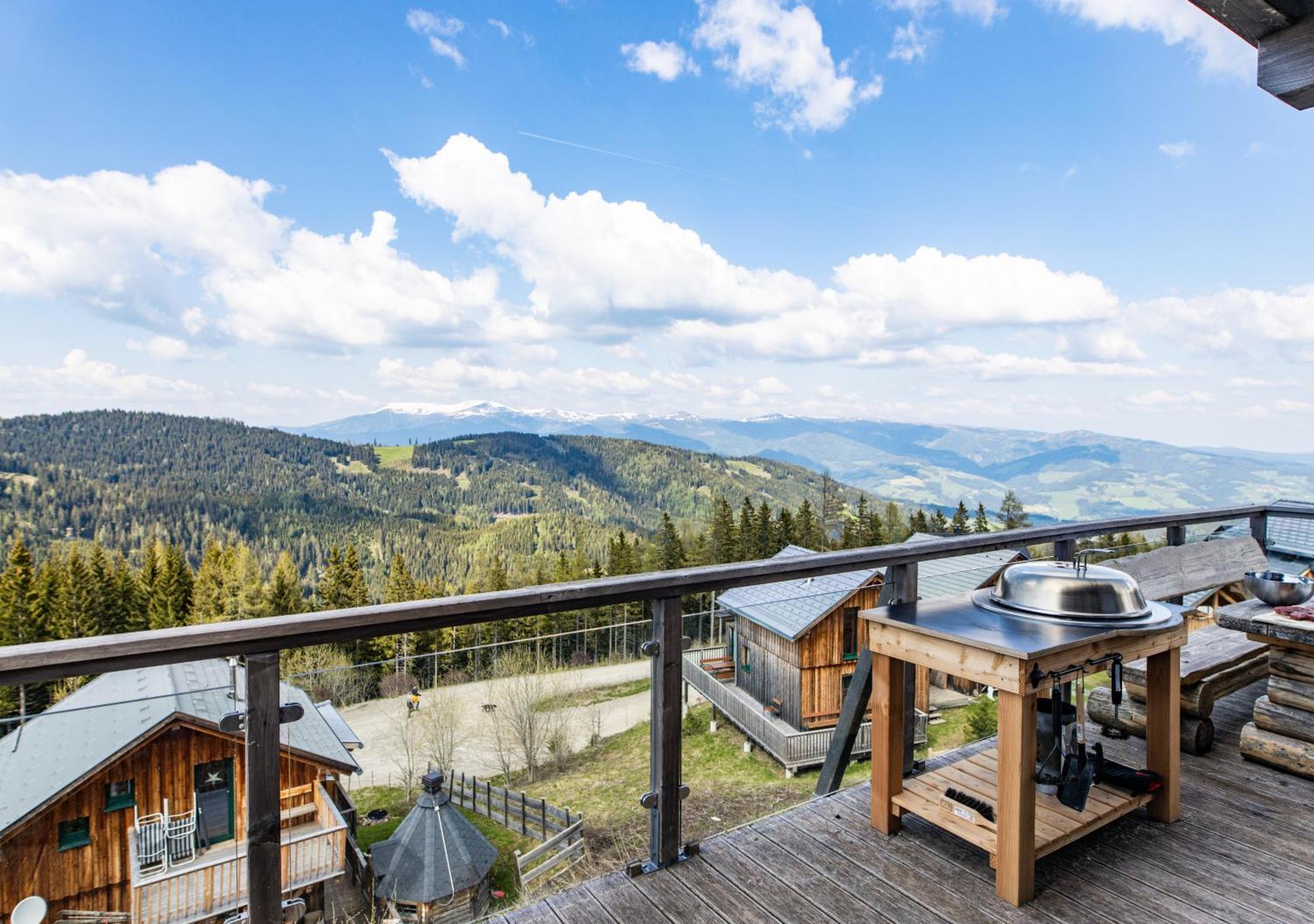 1A Chalet "Wolke" Wandern, Grillen, Wellness Im Traumhaus Wolfsberg Exterior foto