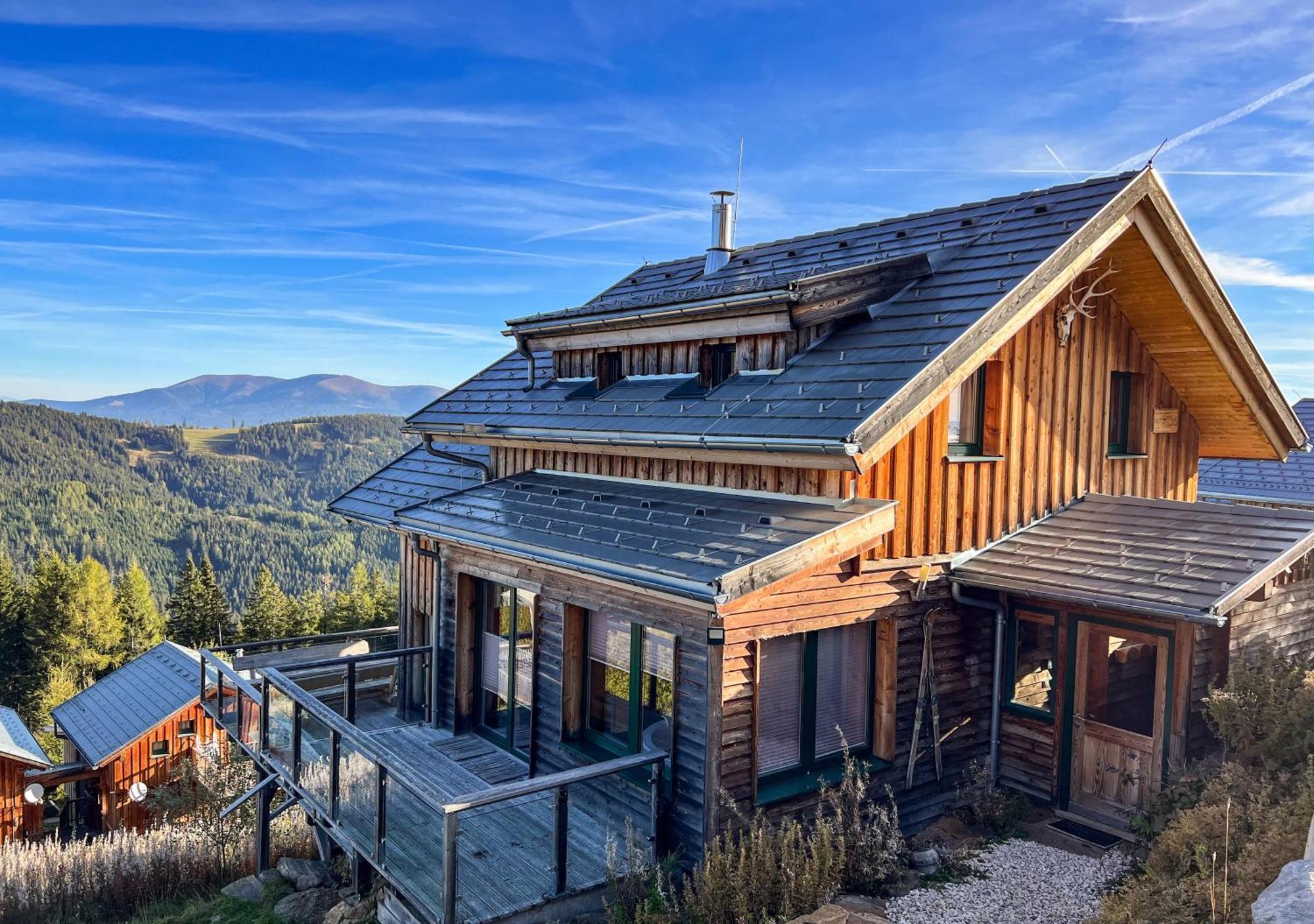 1A Chalet "Wolke" Wandern, Grillen, Wellness Im Traumhaus Wolfsberg Exterior foto