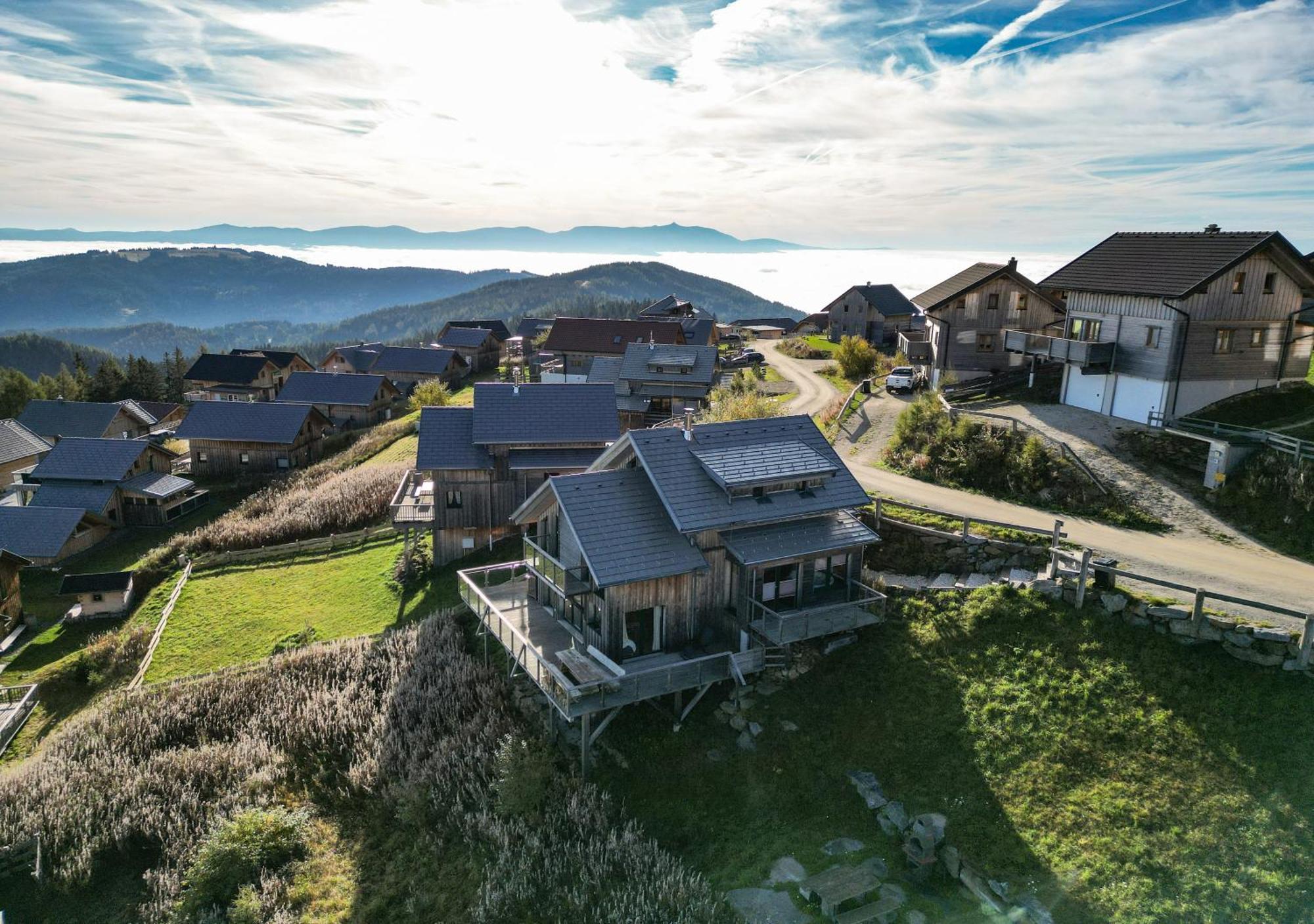 1A Chalet "Wolke" Wandern, Grillen, Wellness Im Traumhaus Wolfsberg Exterior foto