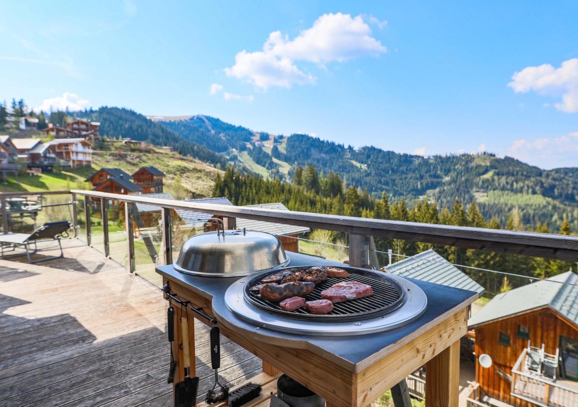 1A Chalet "Wolke" Wandern, Grillen, Wellness Im Traumhaus Wolfsberg Exterior foto