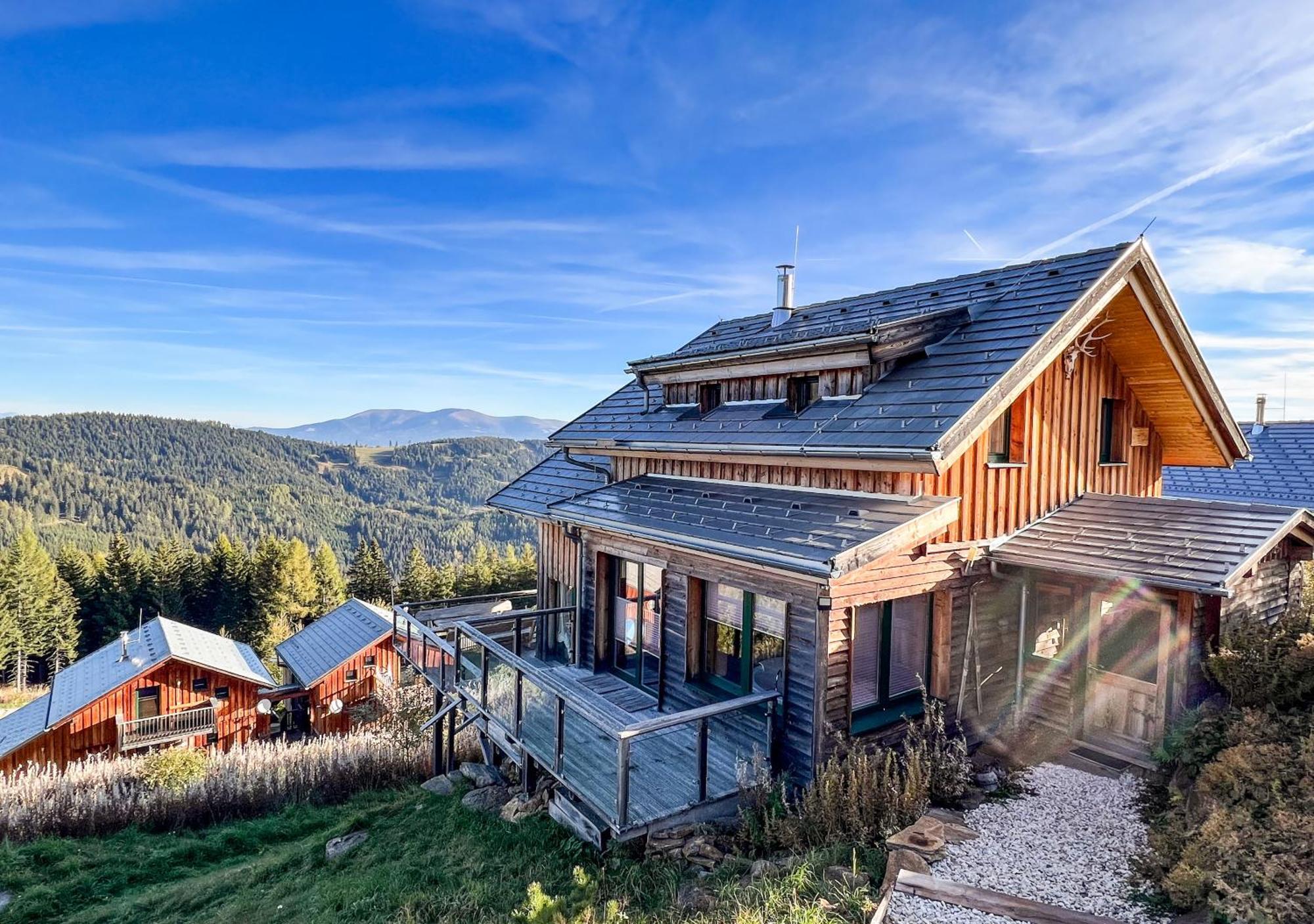 1A Chalet "Wolke" Wandern, Grillen, Wellness Im Traumhaus Wolfsberg Exterior foto
