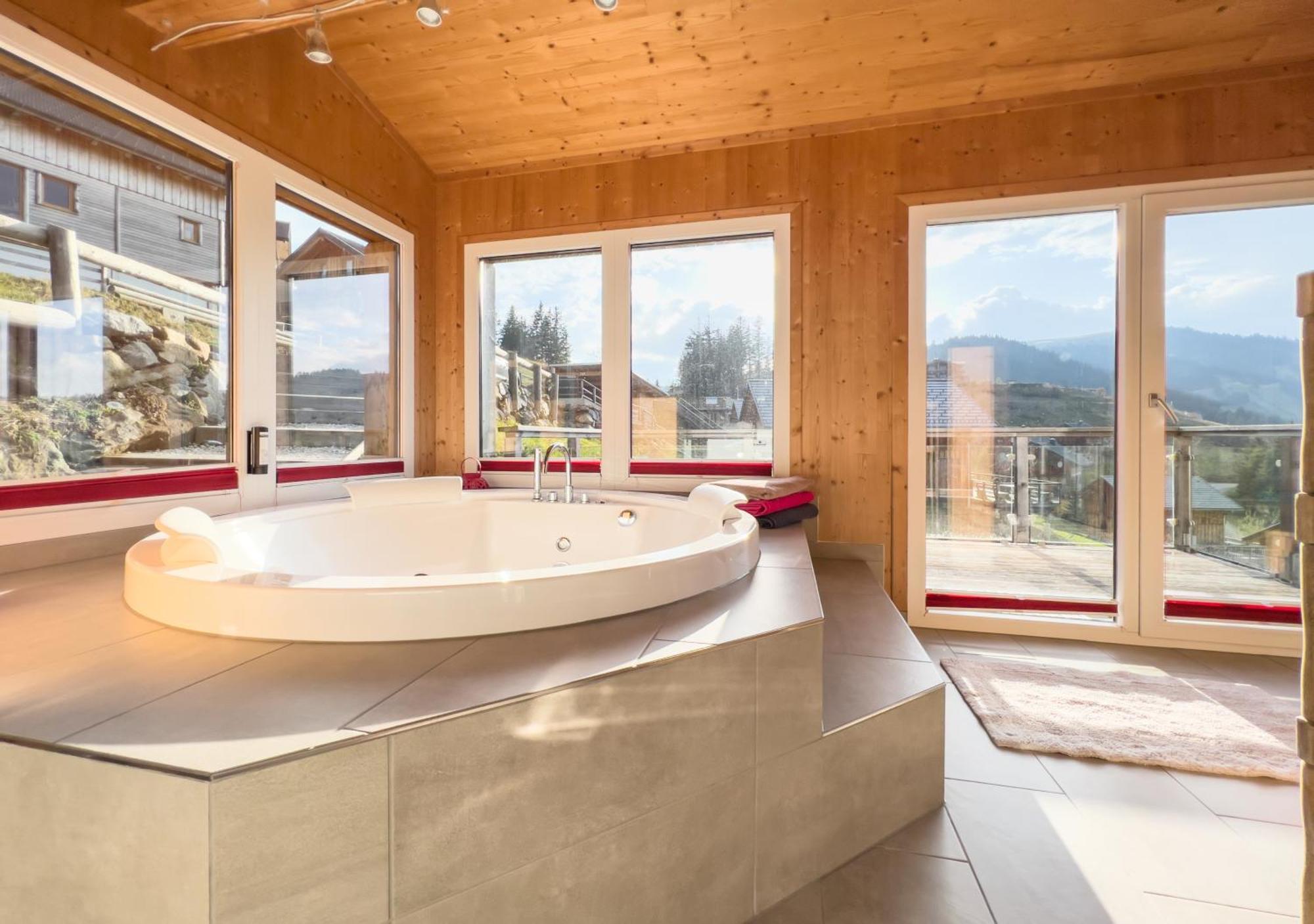 1A Chalet "Wolke" Wandern, Grillen, Wellness Im Traumhaus Wolfsberg Exterior foto